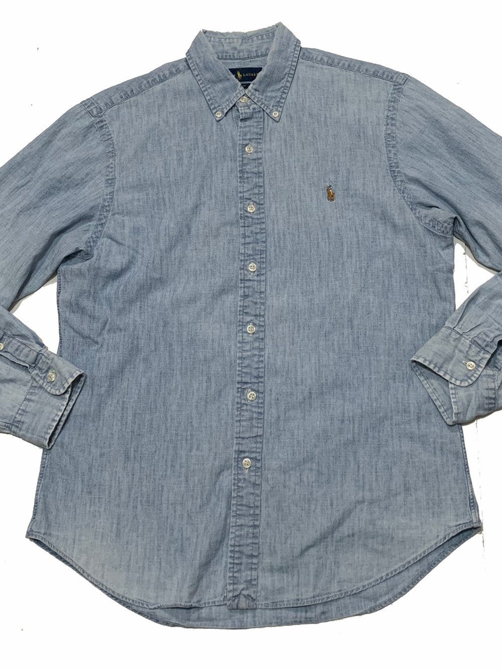 Ralph Lauren Light Wash Denim Button-Down Shirt